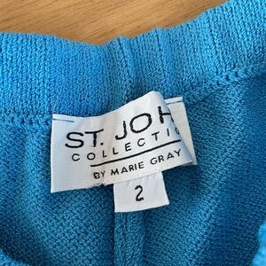 VINTAGE St John Knit Slacks in rare teal